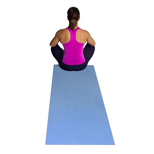 CAP BARBELL NON-SLIP YOGA & FITNESS MAT - BLUE - Brand New