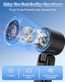 EOBOYA 4 IN 1 HANDHELD PORTABLE TURBO FAN 180° FOLDABLE 6-SPEED F20 - BLACK - Brand New