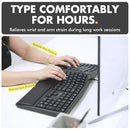 X9 PERFORMANCE WIRED ERGONOMIC KEYBOARD CUSHIONED WRIST REST - BLACK - Like New