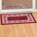 B00BGAZDWS Floral Border Rug, 59" x 20", Burgundy - Floor RugsMats NEW - Brand New