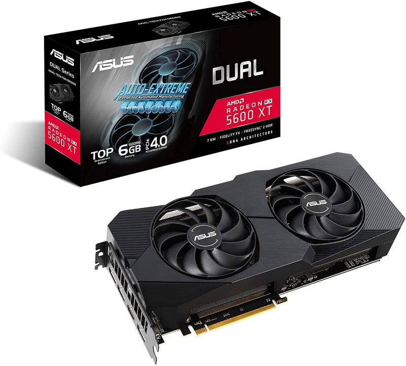 ASUS DUAL AMD RADEON RX 5600 XT EVO 6GB GDDR6 DUAL-RX5600XT-T6G-EVO - Like New