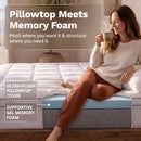 Viscosoft Rescue 4 Inch Memory Foam Mattress Topper Queen - Pillow Top - Brand New