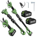 J-KU ELECTRIC PRUNING SHEARS CORDLESS: 2-IN-1 ELECTRIC TREE PRUNER - GREEN/BLACK - Like New