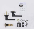AMAZON BASICS CONTEMPORARY MADISON PASSAGE DOOR LEVER, TM24982, MATTE BLACK - Like New
