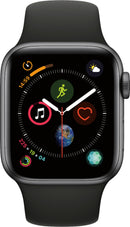 Apple Watch Series 4 GPS Cellular 40mm Space Gray Aluminum  - Black Sport Like New