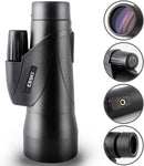 Gosky Monocular Telescope 12x50 ED Glass Monocular Waterproof ZTP107506A - BLACK - Like New