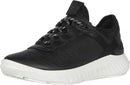 ECCO ST.1 LITE SNEAKER - SIZE: WOMEN 7-7.5 (AU/UK W5-5.5) (EU W38) - BLACK/BLACK - Like New