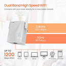 TENDA AC1200 WIFI RANGE EXTENDER, WIFI WIRELESS SIGNAL BOOSTER - WHITE - Like New