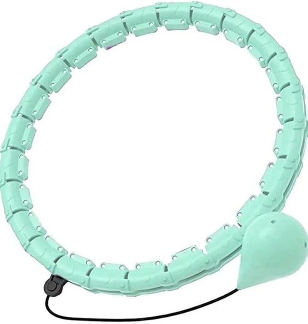 MEBIUSYHC COTTON YANGDA SMART HULA RING HOOPS WEIGHTED - MINT GREEN - Like New