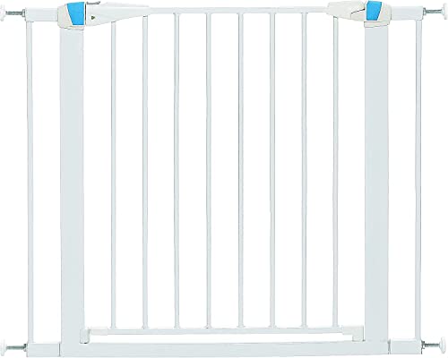 MidWest Homes for Pets 29" Tall Walk-Though Steel Pet Gate, White - Brand New