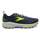 BROOKS MEN'S CASCADIA 16 TRAIL RUN SHOE SIZE MEN 11.5 TITAN/PEACOAT/NIGHTLIFE - Like New