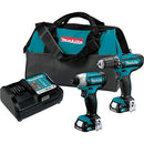 Makita CT226 12V max CXT® Lithium-Ion Cordless 2-Pc. Combo Kit - Green - Like New