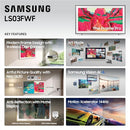 SAMSUNG 85-INCH CLASS THE FRAME PRO LS03FW 4K NEO QLED MINI TV QN85LS03FWFXZA - Like New