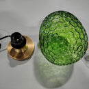 GENERIC GLASS TOUCH BEDSIDE TABLE LAMP - GREEN - Like New