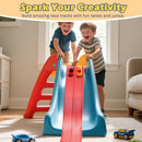 YUOIOYU FLEXIBLE RACE TRACK KIDS 15FT RACE CAR TRACK COMPATIBLE DIECAST - RED - Like New