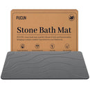 PUCUN Stone Bath Mat Diatomaceous Non-Slip Shower Mat - Size 24×16 - Grey - Like New