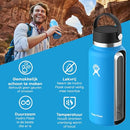 HYDRO FLASK WIDE MOUTH VACUUM INSULATED STAINLESS STEEL 40 OZ - White - Like New