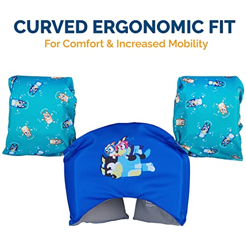 SWIMWAYS BLUEY SWIM TRAINER (UNISEX), FOR KIDS 33-55LBS - BLUE - Like New