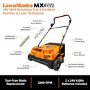 LAWNMASTER 48V MAX 16-IN BRUSHLESS DETHATCHER SCARIFIER CLGVB4816 - ORANGE/BLACK - Like New