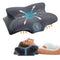Cervical Pillow for Neck and Shoulder, Ergonomic Contour Velvet - Dark Grey - Like New