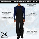 13950 ARCTIX MEN'S ESSENTIAL INSULATED BIB OVERALLS MEN'S BLACK M/34” - New - Brand New