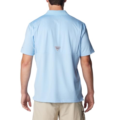 COLUMBIA MEDIUM MEN'S LOW DRAG OFFSHORE POLO - SAIL - Like New