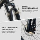QARSWA 26" Mountain Bike Aluminum Frame MTB Dual Disc Speed Trigger Shifter - Like New