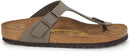 BIRKENSTOCK GIZEH UNISEX LEATHER SANDALS - SIZE: MEN 8 WOMEN 10 - STONE - Like New