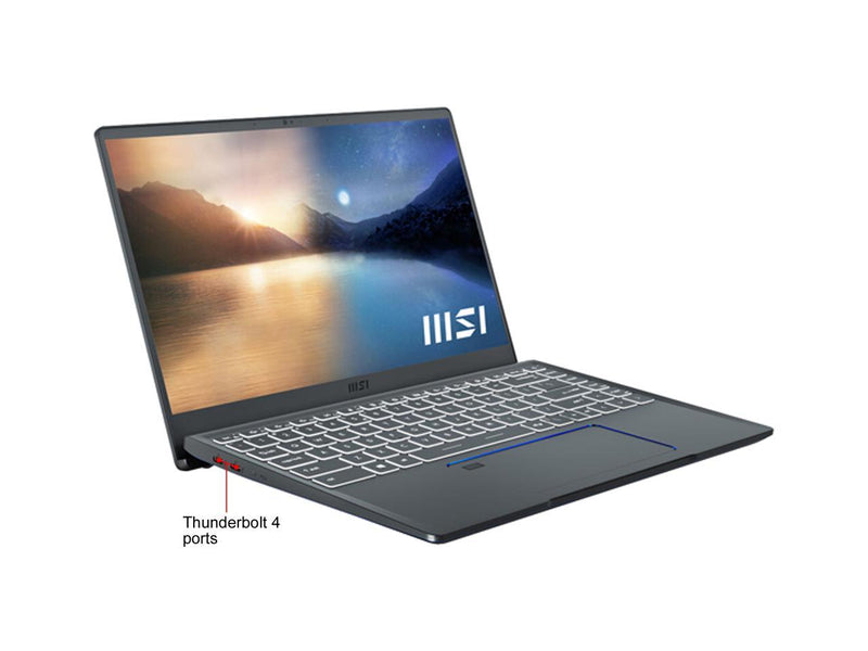 MSI Laptop Prestige 14 EVO Intel Core i5 11th Gen 1135G7 (2.40GHz) 16 GB LPDDR4X