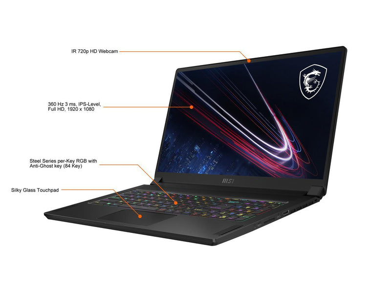 MSI GS76 Stealth 17.3" FHD 360Hz 3ms Ultra Thin and Light Gaming Laptop