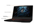 MSI GF63 15.6" 144Hz Gaming Laptop Intel Core i5-11400H RTX3050TI 8GB