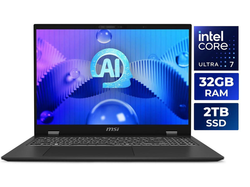 MSI Prestige 16 AI Evo 16.0" Laptop Ultra 7 155H 32GB RAM 2 TB PCIe SSD Windows