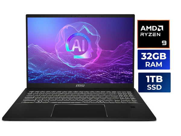 MSI Summit A16 AI+ 16" Touchscreen Copilot+ PC Laptop AMD Ryzen AI 9 365 32GB