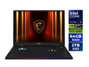 MSI Raider - 18" GeForce RTX 5090 Laptop GPU - Intel Core Ultra 9 285HX  - 64GB