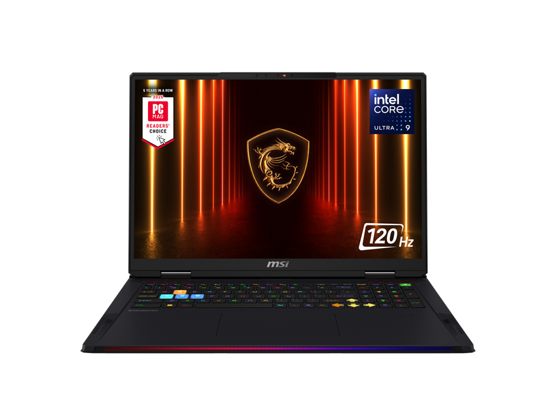 MSI - 18" GeForce RTX 5080 Laptop GPU - Intel Core Ultra 9 285HX  - 64GB DDR5