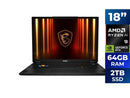 MSI Stealth A18 AI+ - AMD Ryzen AI 9 HX 370 - GeForce RTX 5080 - 64GB RAM - 2TB