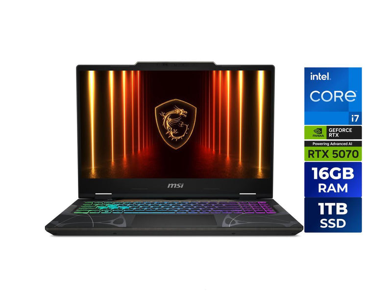 MSI Cyborg 15 - 15.6" GeForce RTX 5070 Laptop GPU - Intel Core 7