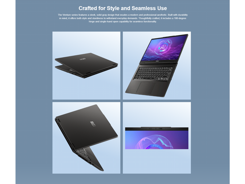 MSI Venture Pro A15 AI+ 15.6" TouchScreen Copilot+ PC Laptop AMD Ryzen AI 7 350