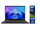 MSI Prestige 16 AI Studio EVO 16" QHD+ Ultra Thin Professional Laptop Intel Core