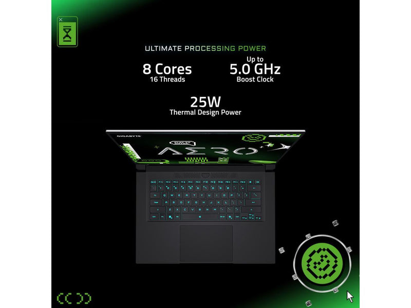 GIGABYTE AERO X16; Copilot+ PC - 165Hz 2560x1600 WQXGA - NVIDIA GeForce RTX 5050