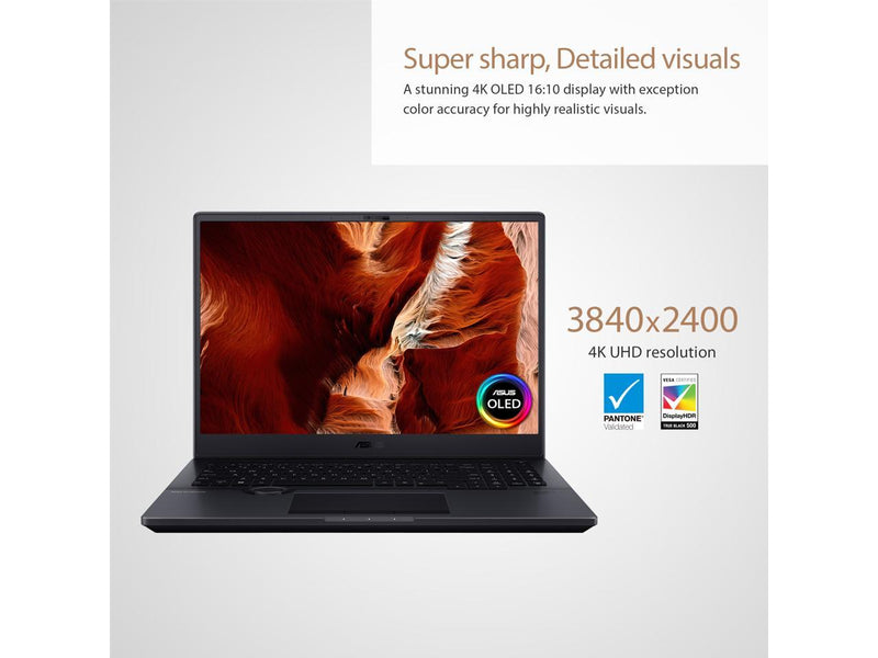 ASUS ProArt StudioBook 16 OLED Laptop, 16" 3840x2400 OLED Display, Intel core