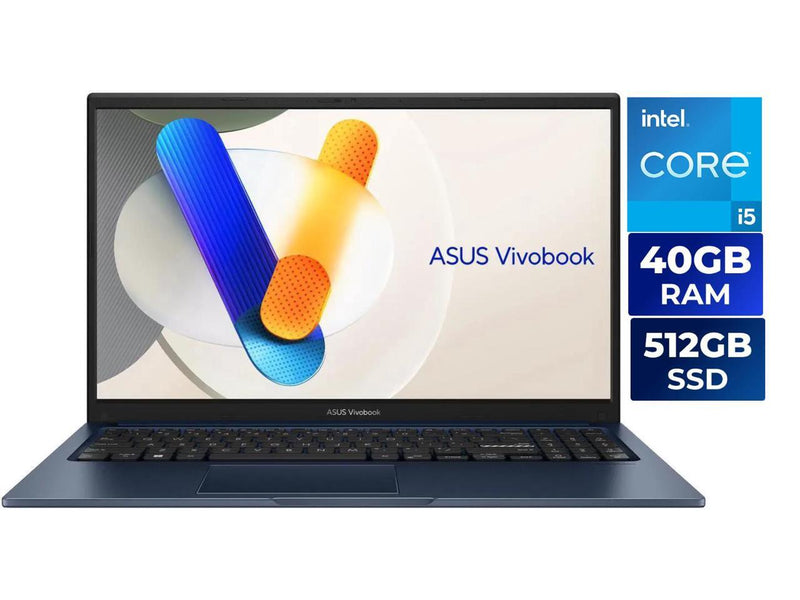 ASUS VivoBook 15.6" TouchScreen Intel Core i5-1334U 40GB Memory 512 GB SSD