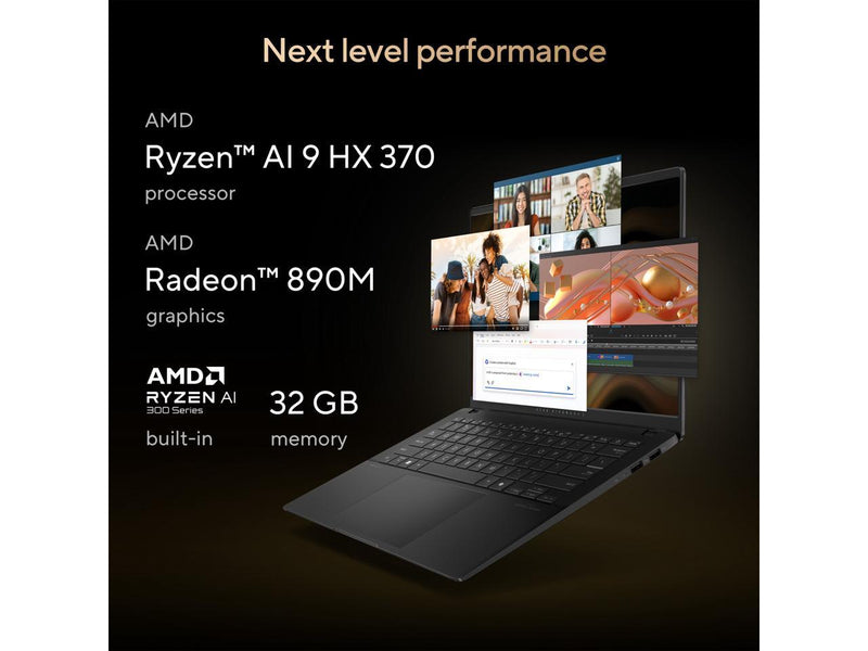 ASUS Vivobook S14 Laptop, Copilot+ PC AMD Ryzen AI 9 HX 370 32GB RAM 1TB SSD
