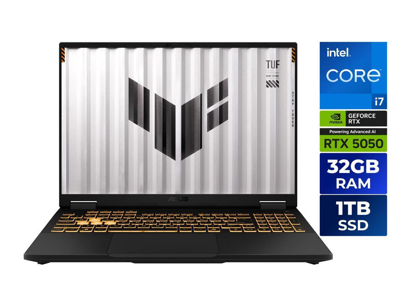 ASUS TUF Gaming F16 - 16" GeForce RTX 5050 Laptop GPU -Intel® Core™ i7 Processor