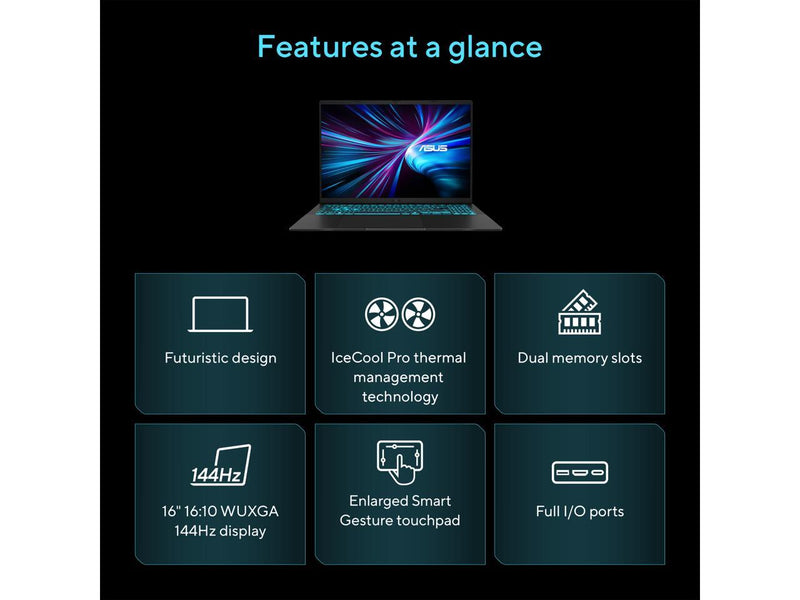 ASUS - Vivobook V16 RTX 16" Laptop Intel Core 7 240H GeForce RTX 5060 16GB RAM