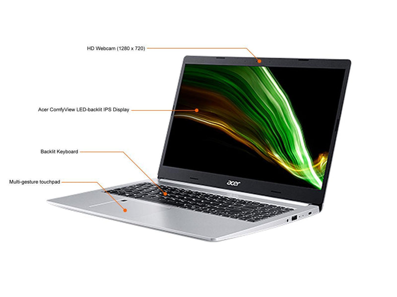 Acer A51545R1BF Aspire 5 15 inch AMD Ryzen 7, 16GB RAM, 512 GB SSD, Windows