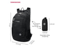 Swissdigital Black Seagull Foldable Backpack - Lightweight – 20L Large Capacity