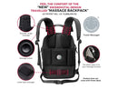 Swissdigital Black PEARL TM MASSAGE Backpack - 15.6? Laptop Pocket – Large