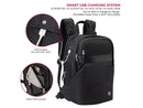 Swissdigital Black PEARL TM MASSAGE Backpack - 15.6? Laptop Pocket – Large