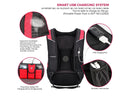 Swissdigital Black/Red Anti Bacterial Travel Backpack – 15.6? Laptop Pocket –
